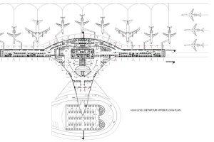 پلان طراحی اتوکد فرودگاه