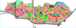 نقشه اتوکد شهر جدید پردیس