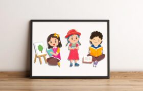 فایل گرافیکی کاراکتر کودک childhood cartoon