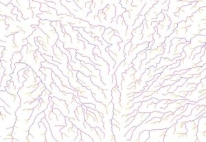 نقشه جی ای اس (GIS) حوزه آبخیز شهر آمل