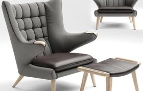 آبجکت سه بعدی صندلی مدرن برای SketchUp