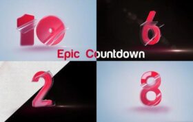 پروژه افترافکت شمارش معکوس Epic Countdown