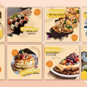 پروژه آماده پریمیر تبلیغاتی فست فود Food