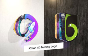 پروژه افترافکت لوگوی تاشو Folding Logo