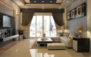 مدل سه بعدی اتاق نشیمن مدرن برای اسکچاپ