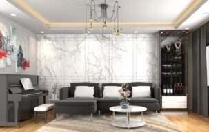 مدل سه بعدی سالن و آشپرخانه برای اسکچاپ