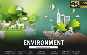 پروژه افترافکت روز محیط زیست Environment Day