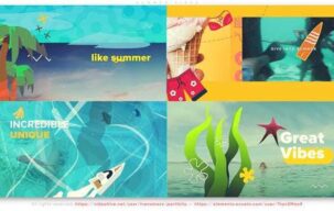 افترافکت معرفی انیمیشن سفرهای تابستان