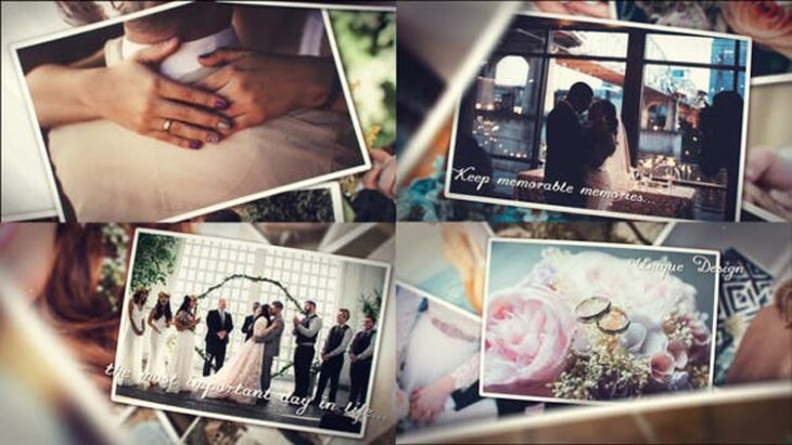 پروژه افترافکت نمایش تصاویر عروسی Wedding