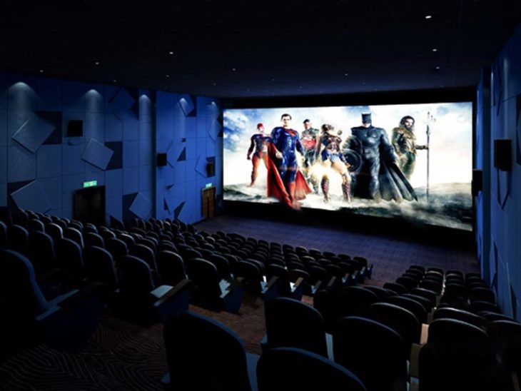 سکانس آماده سالن سینما مدرن برای ۳dmax