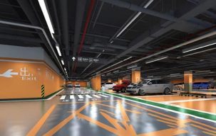 مدل سه بعدی پارکینگ طبقاتی برای ۳dmax