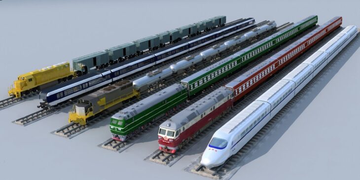 مدل سه بعدی قطار مدرن برای تری دی مکس