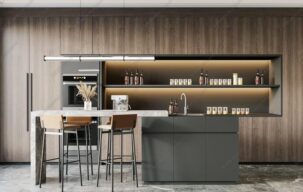 مدل آماده آشپزخانه مدرن برای اسکچاپ