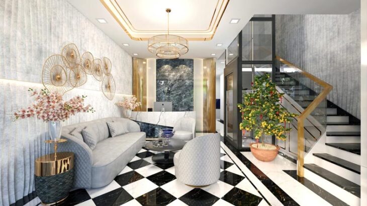 مدل داخلی اتاق نشیمن برای اسکچاپ
