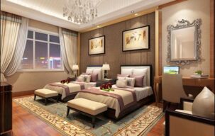 مدل سه بعدی اتاق هتل برای تری دی مکس
