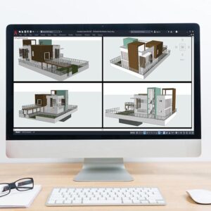 مدل رایگان خانه مسکونی سه بعدی در اتوکد