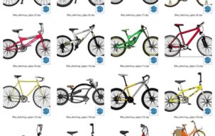 مجموعه مدل های دوچرخه برای اسکچاپ