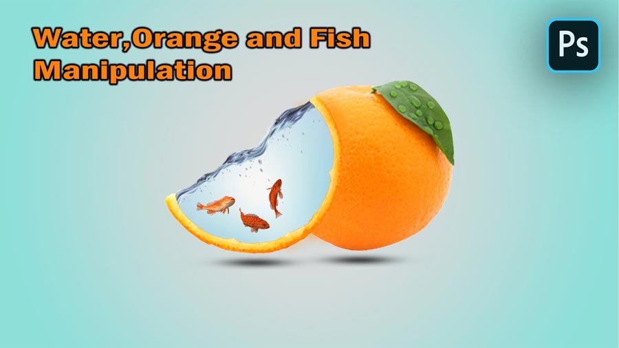 ویدیو آموزشی تلفیق ماهی و پرتقال با فتوشاپ