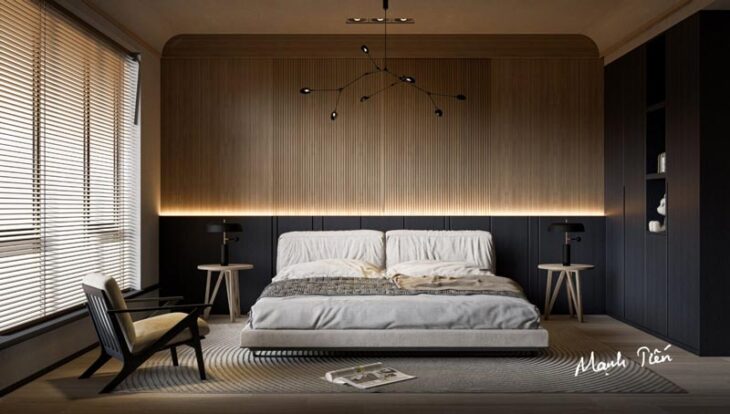 مدل داخلی اتاق خواب مدرن برای اسکچاپ